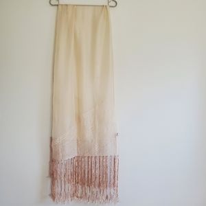Ellen Tracy Pale Pink Silk Wrap